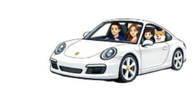 駐車場に停めている車